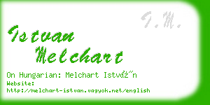 istvan melchart business card